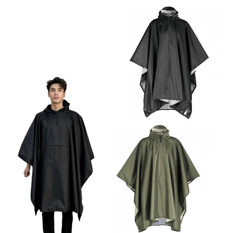 เสื้อกันฝน เสื้อกันฝนสำหรับเดิ - Camping Rain Poncho บทวิจารณ์และราคา