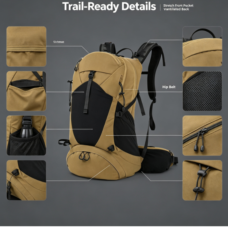 กระเป๋าเป้เดินป่าขนาดใหญ่ กันน - Outdoor Camping Hiking บทวิจารณ์และราคา