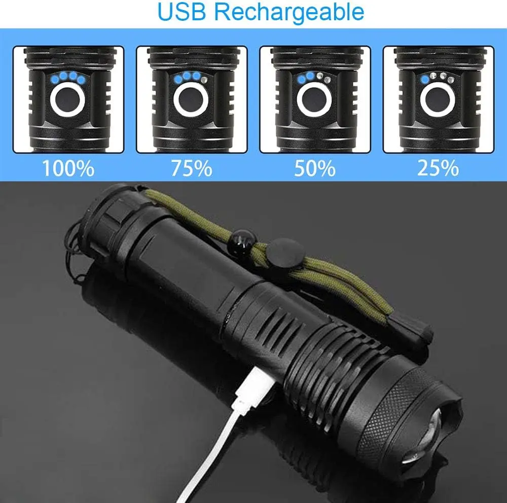 ไฟฉาย LED พลังงานสูงแบบชาร์จไฟ - Outdoor Camping Lamp บทวิจารณ์และราคา
