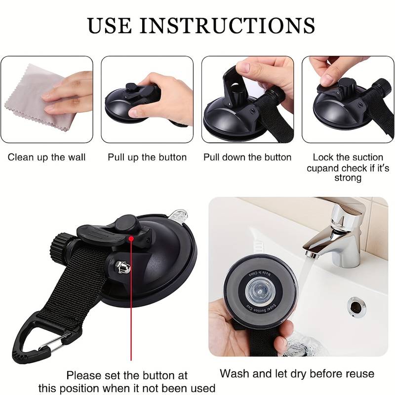 ตะขอเกี่ยวแบบสุญญากาศสำหรับรถบ - Outdoor Camping Accessories บทวิจารณ์และราคา