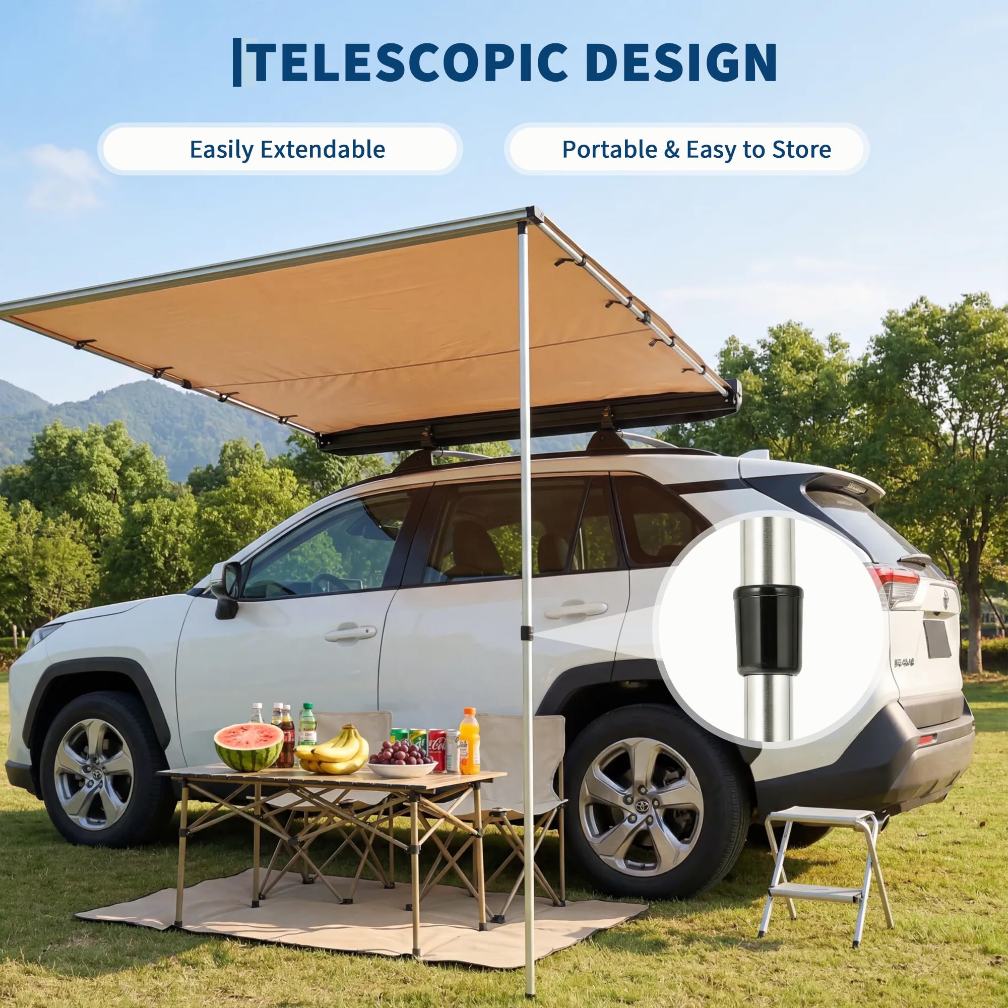 กันสาดหลังคารถ SUV รถบรรทุก รถ - Outdoor Camping Van บทวิจารณ์และราคา