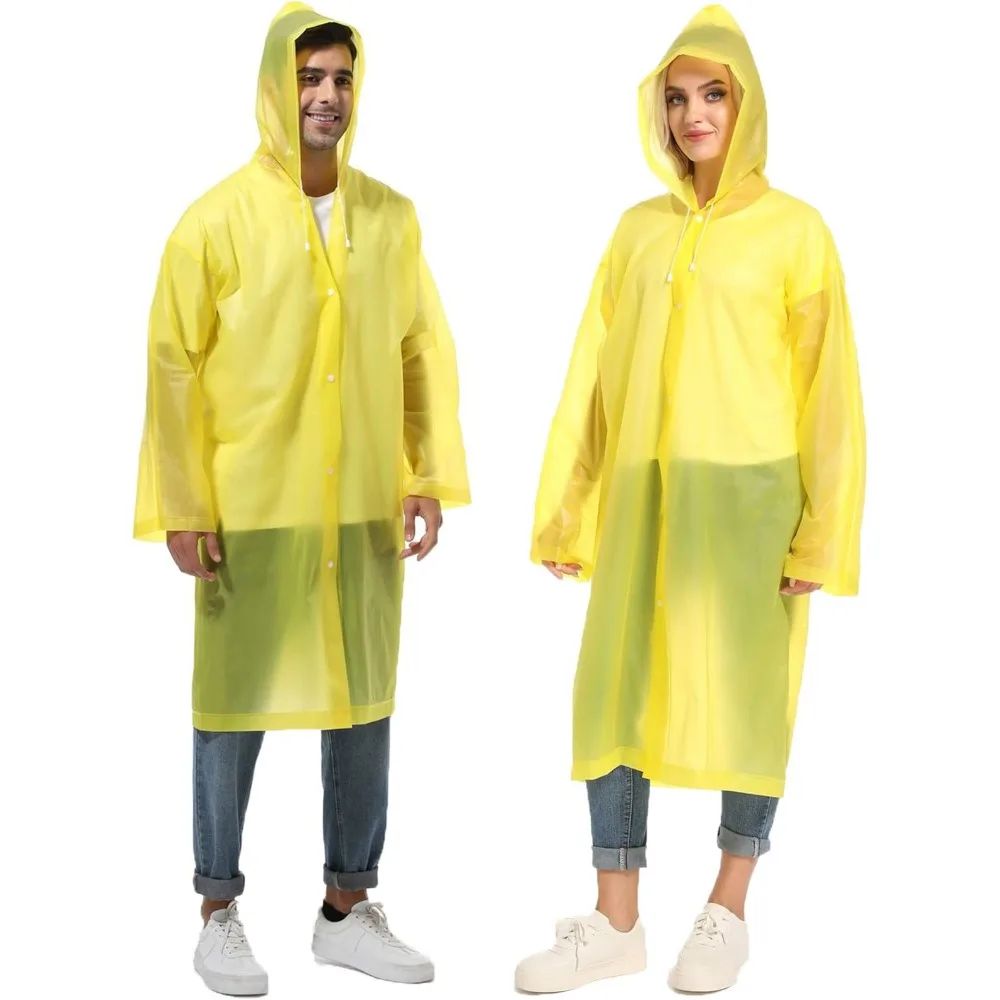  1/2 ชิ้นเสื้อกันฝนแบบใช้ซ้ำไ - Camping Rain Poncho บทวิจารณ์และราคา